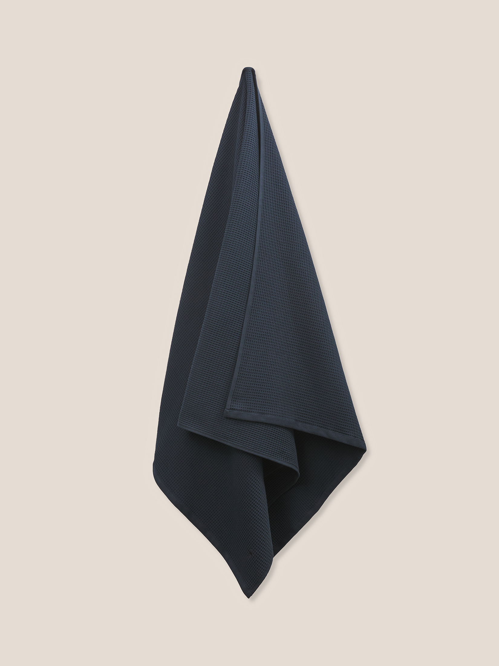 Вафельное банное полотенце 100x180 MAISON DAVID 4690481, черный