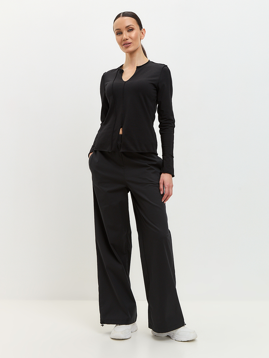 Брюки из хлопка OD-870-2 черный OD-870-2