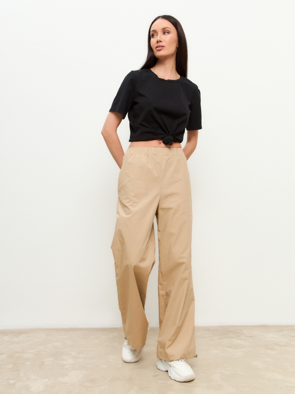 Брюки из хлопка OD-870-1 бежевый OD-870-1