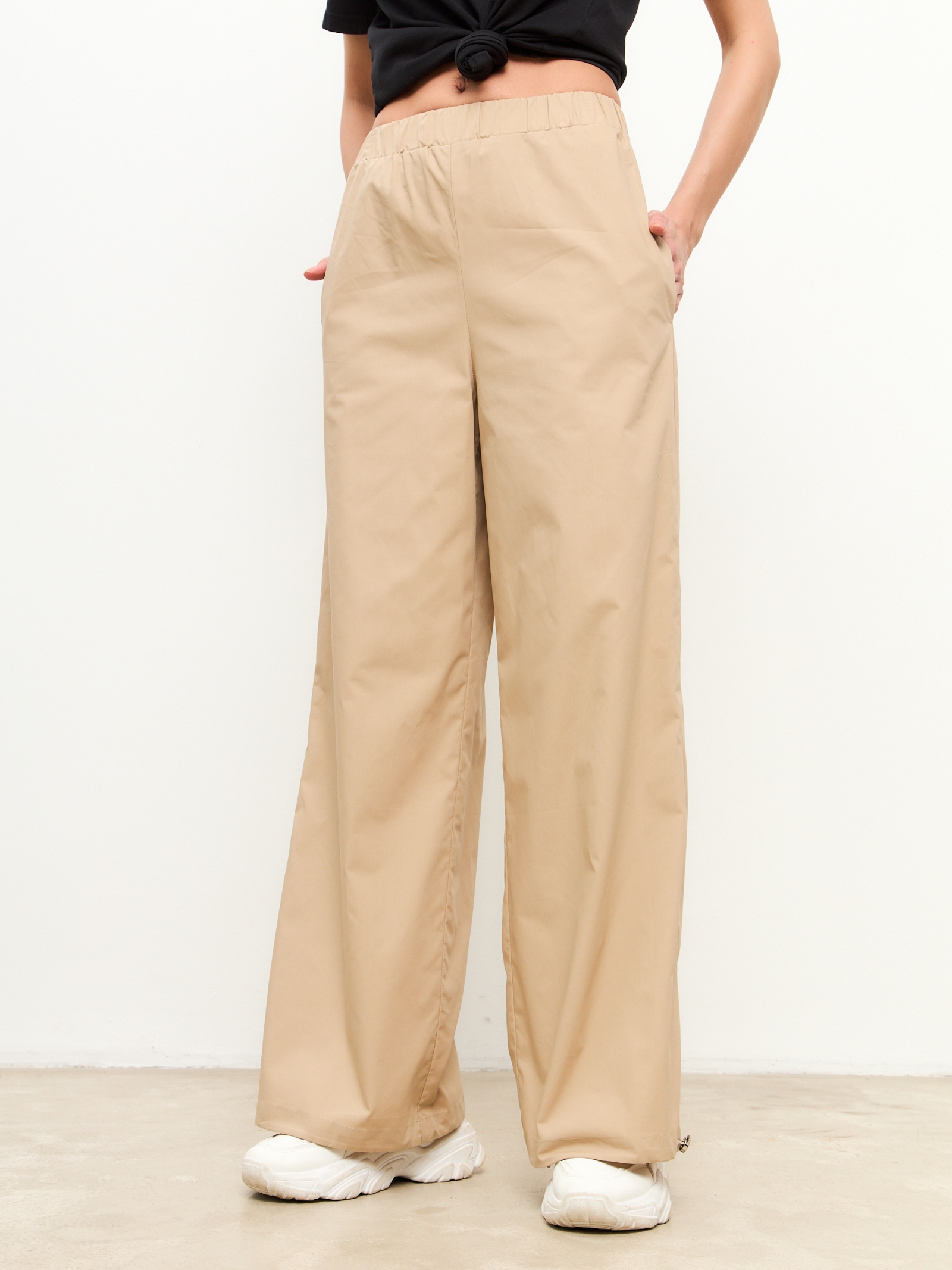 Брюки из хлопка OD-870-1 бежевый OD-870-1