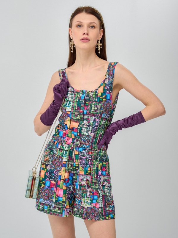 Комбинезон на резинке короткий OD-620-3