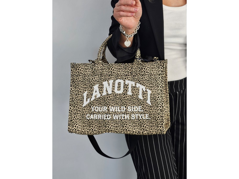 Сумка Lanotti WILD SIDE 2504-2/синий леопард