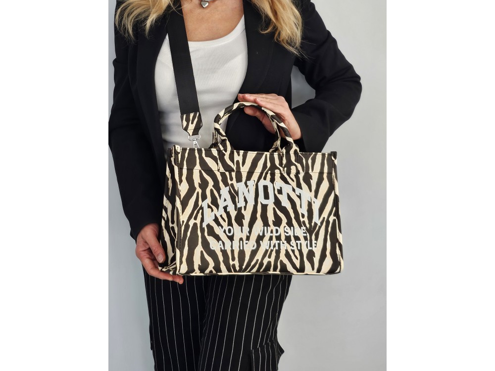 Сумка Lanotti WILD SIDE 2504-2/синий леопард