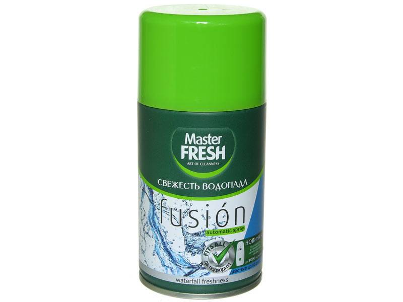 Освежитель воздуха сменный баллон для авт спрея Свежесть водопада 250мл MFRAF Master FRESH