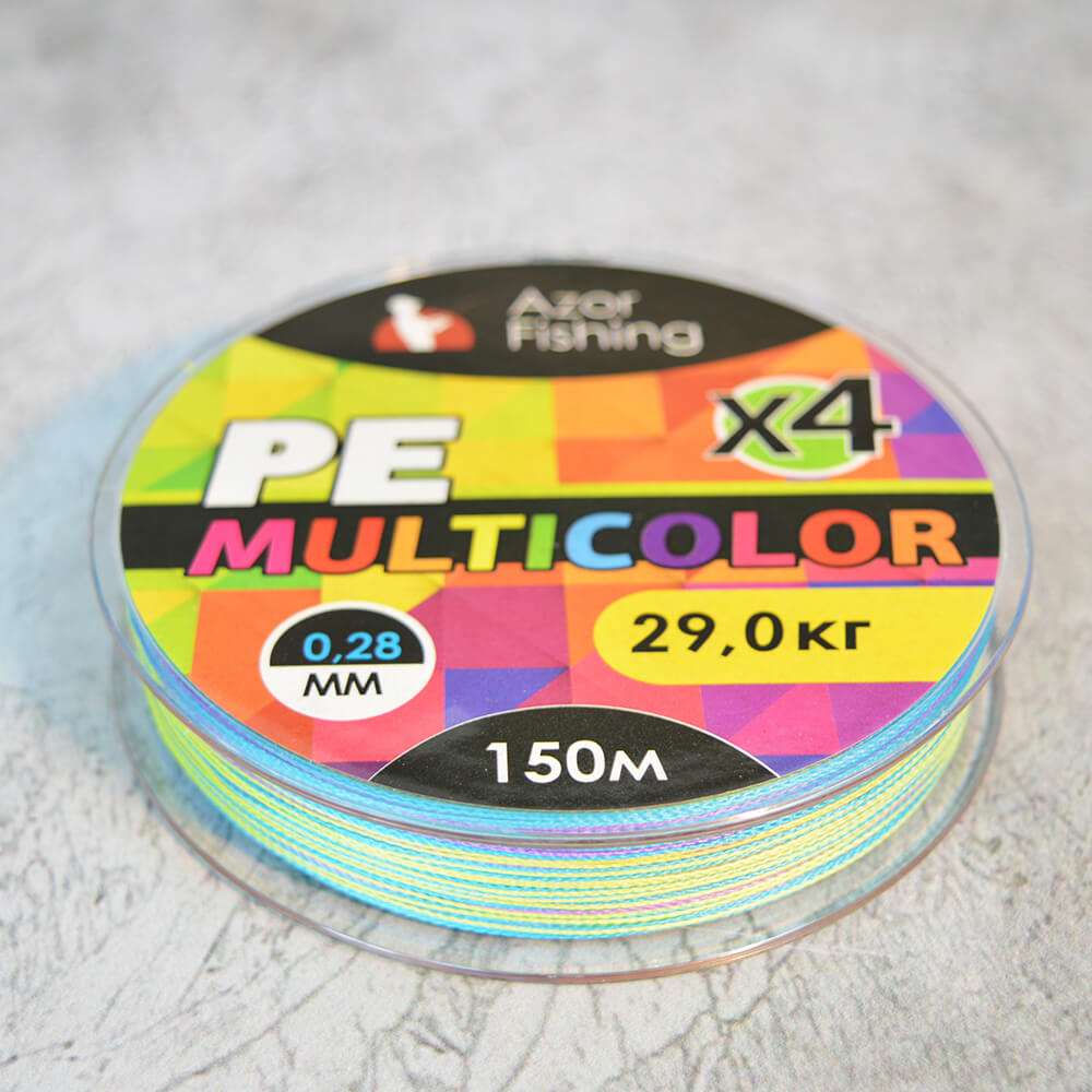 Леска плетеная 0,28мм Премиум 4 нити 150м 29кг