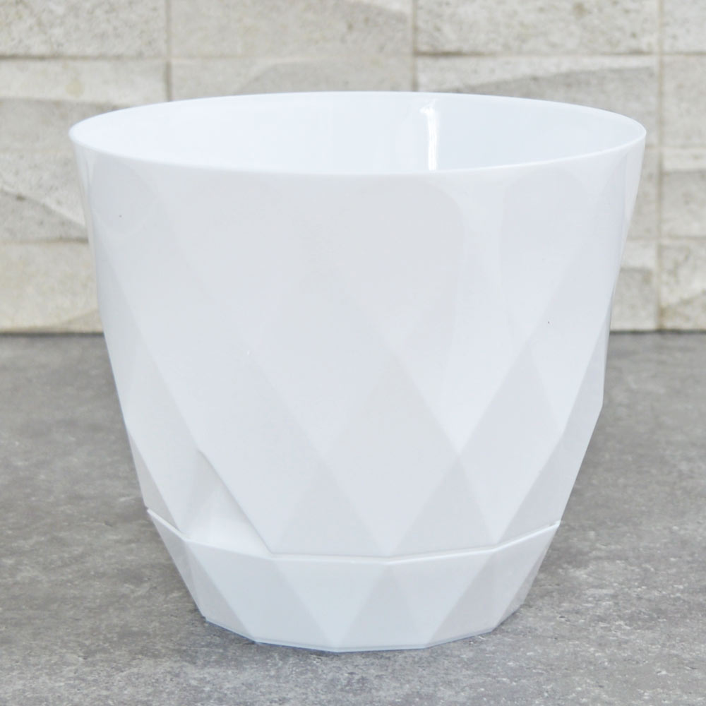 Горшок цветочный Laurel 1,3л d145мм с поддоном, белый