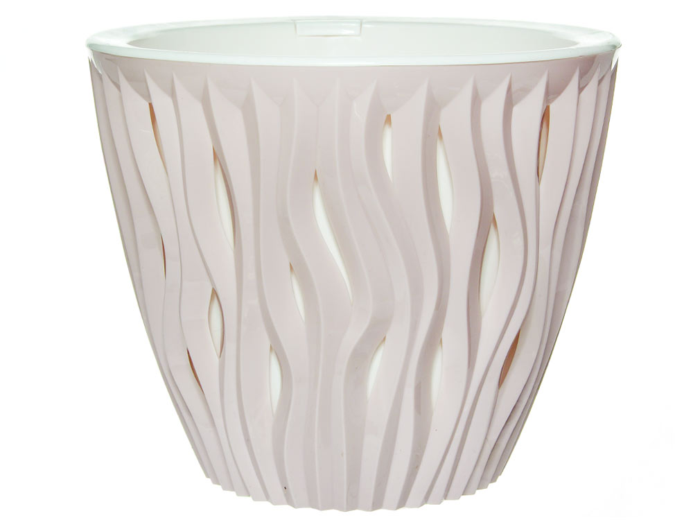 Кашпо Вдохновение 4,5л, бежево-розовый