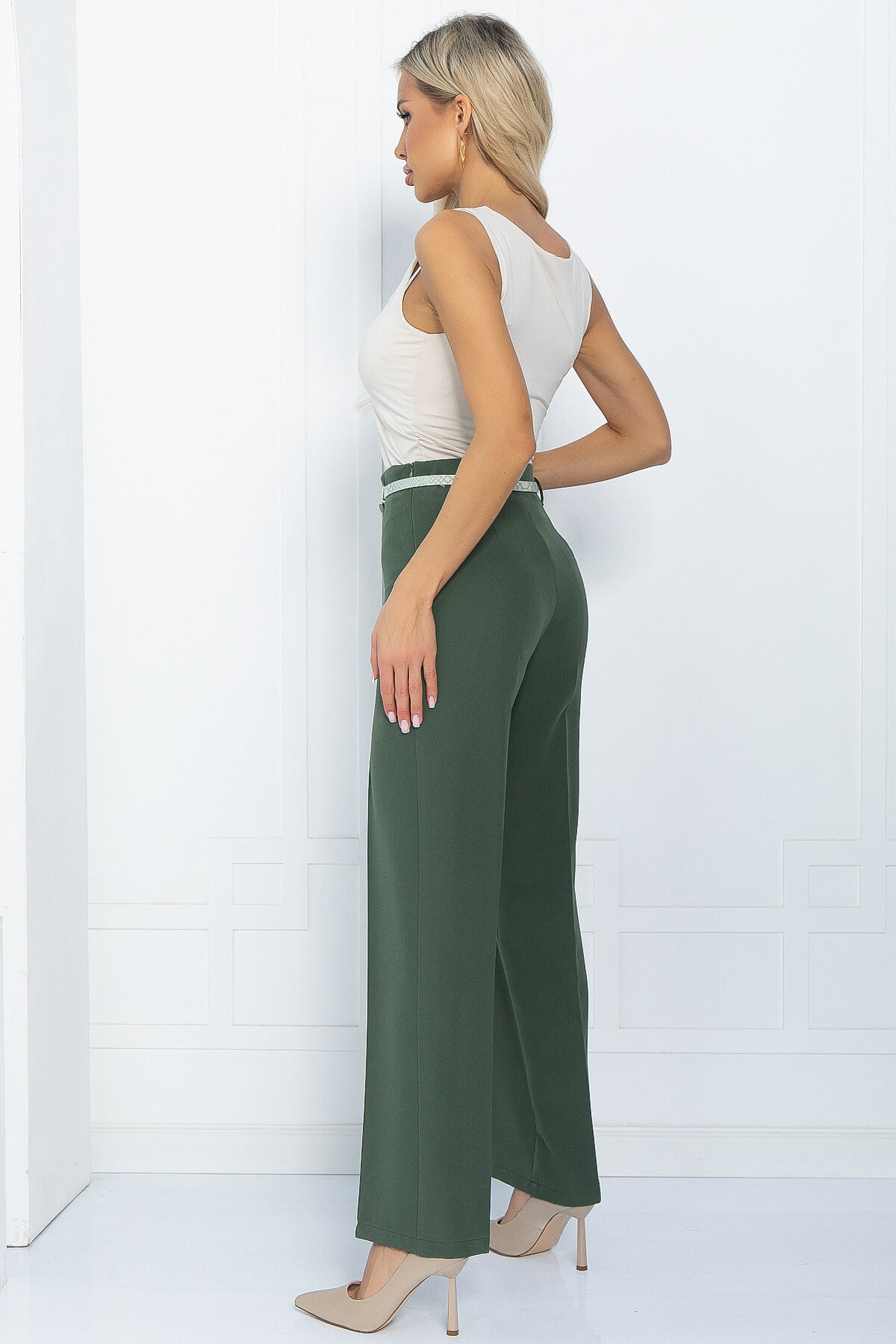 Брюки Найтли (серо-зеленые) Б11680