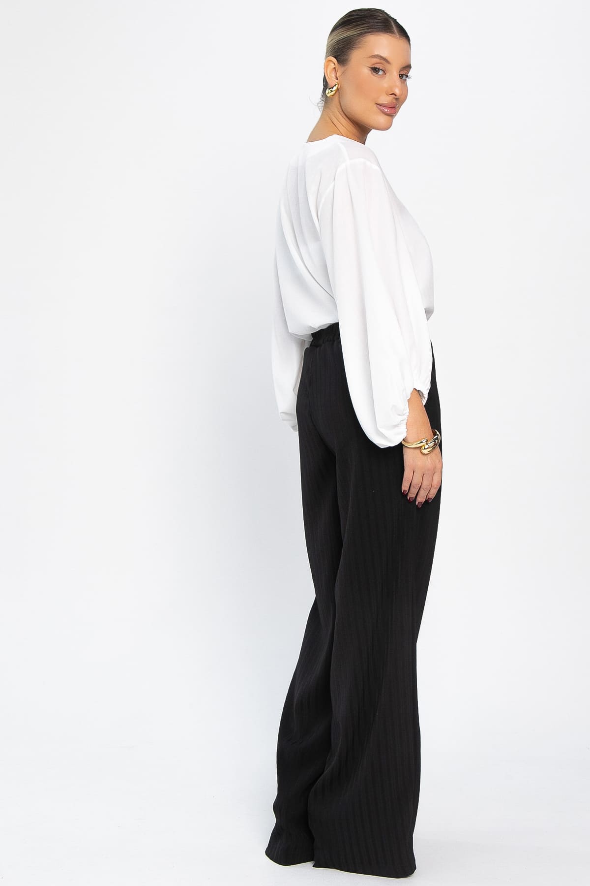 Брюки на резинке Астра (черные) Б14397-30М