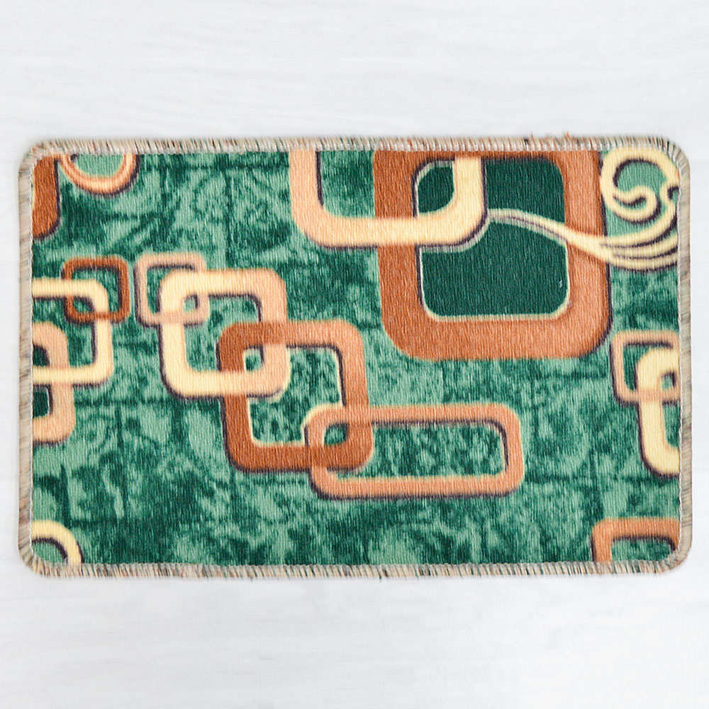 Коврик 40*60см Люксор Люкс Принт, ворс 3мм, зеленый (ассорти)