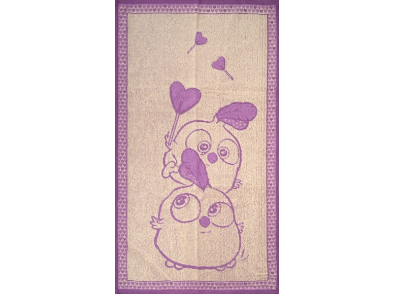 6с103.412ж1 Веселая горка (фиалка7) Полотенце махровое 50х90см