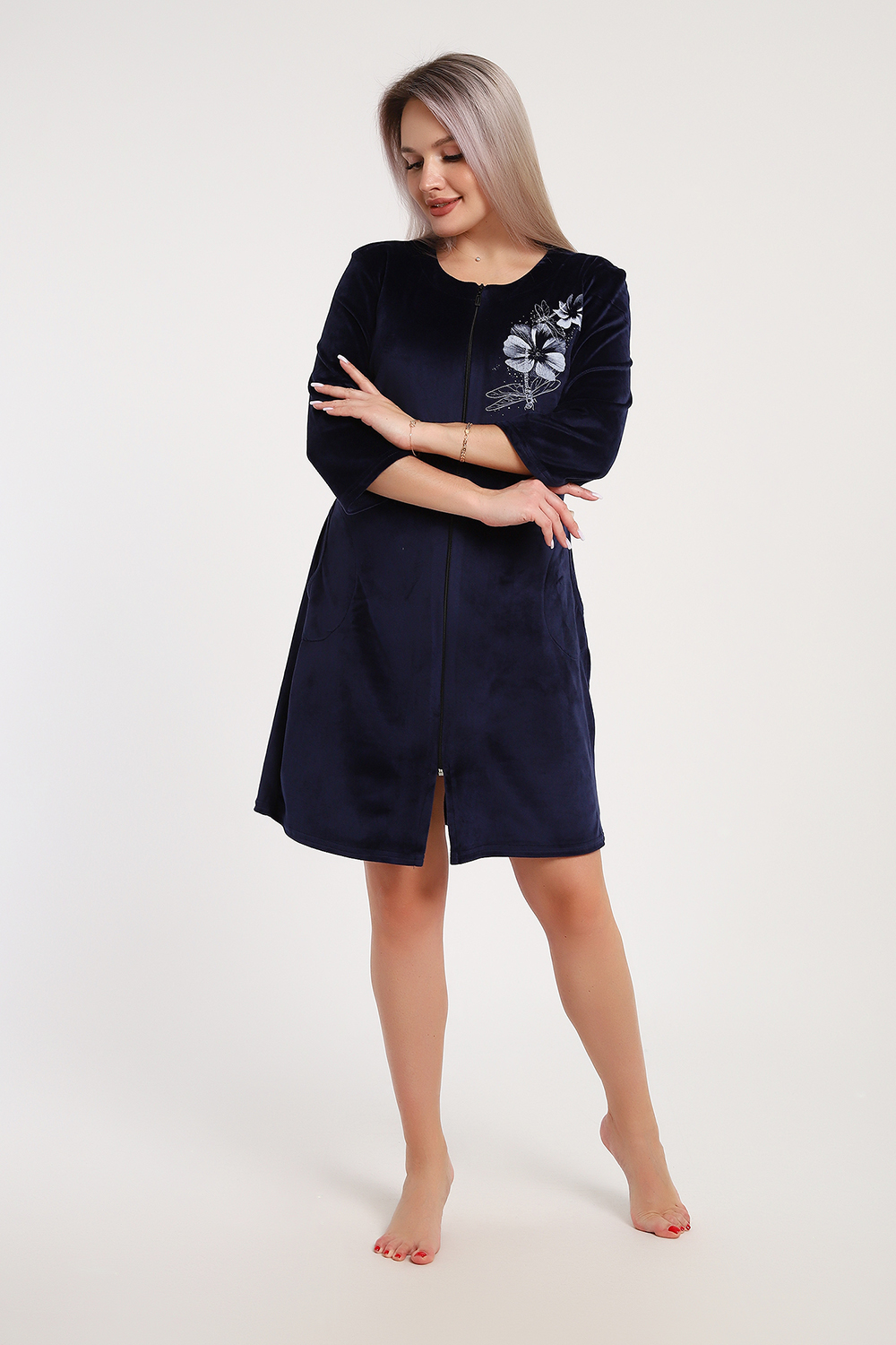 Халат велюровый 526