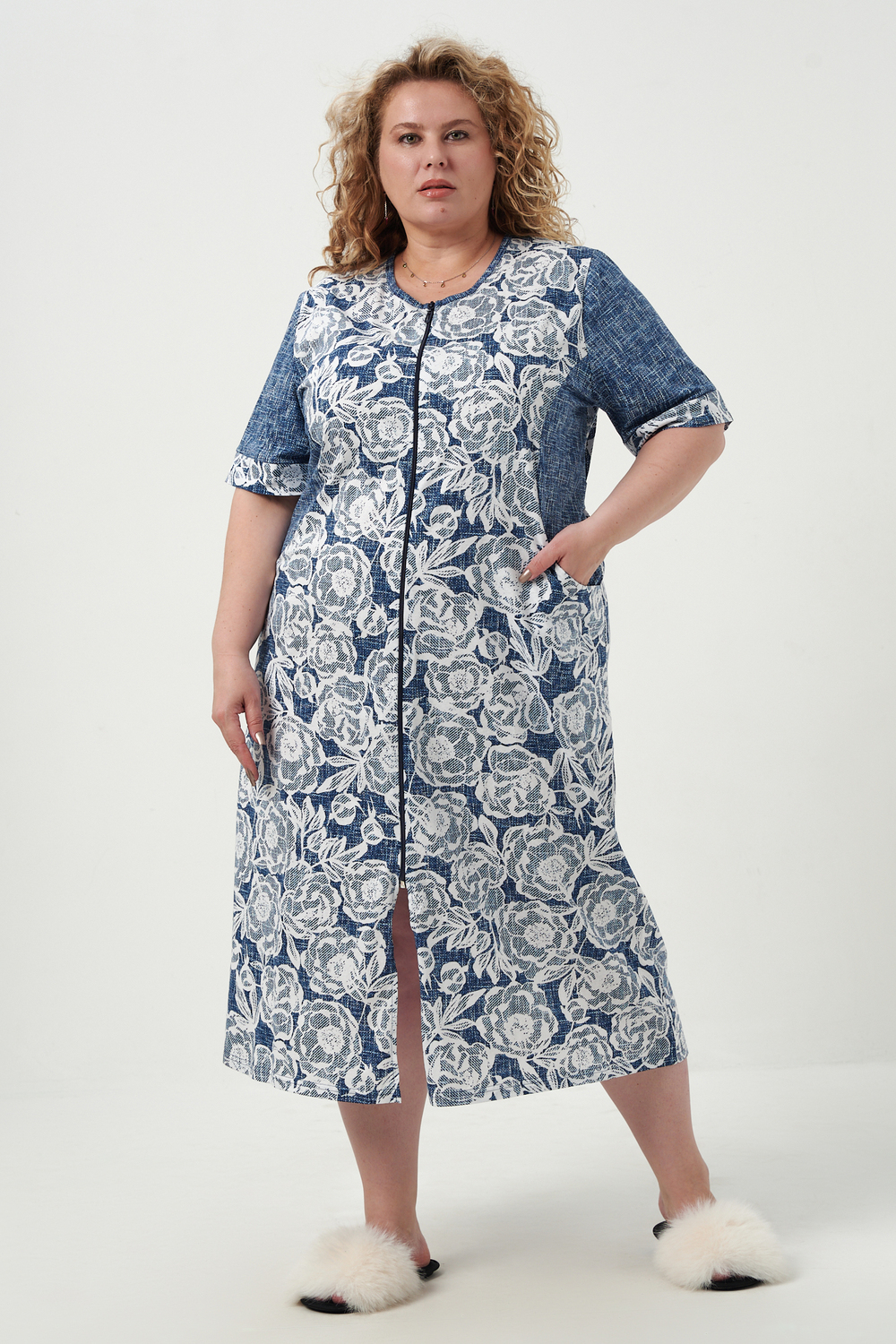 Халат домашний на молнии 83600