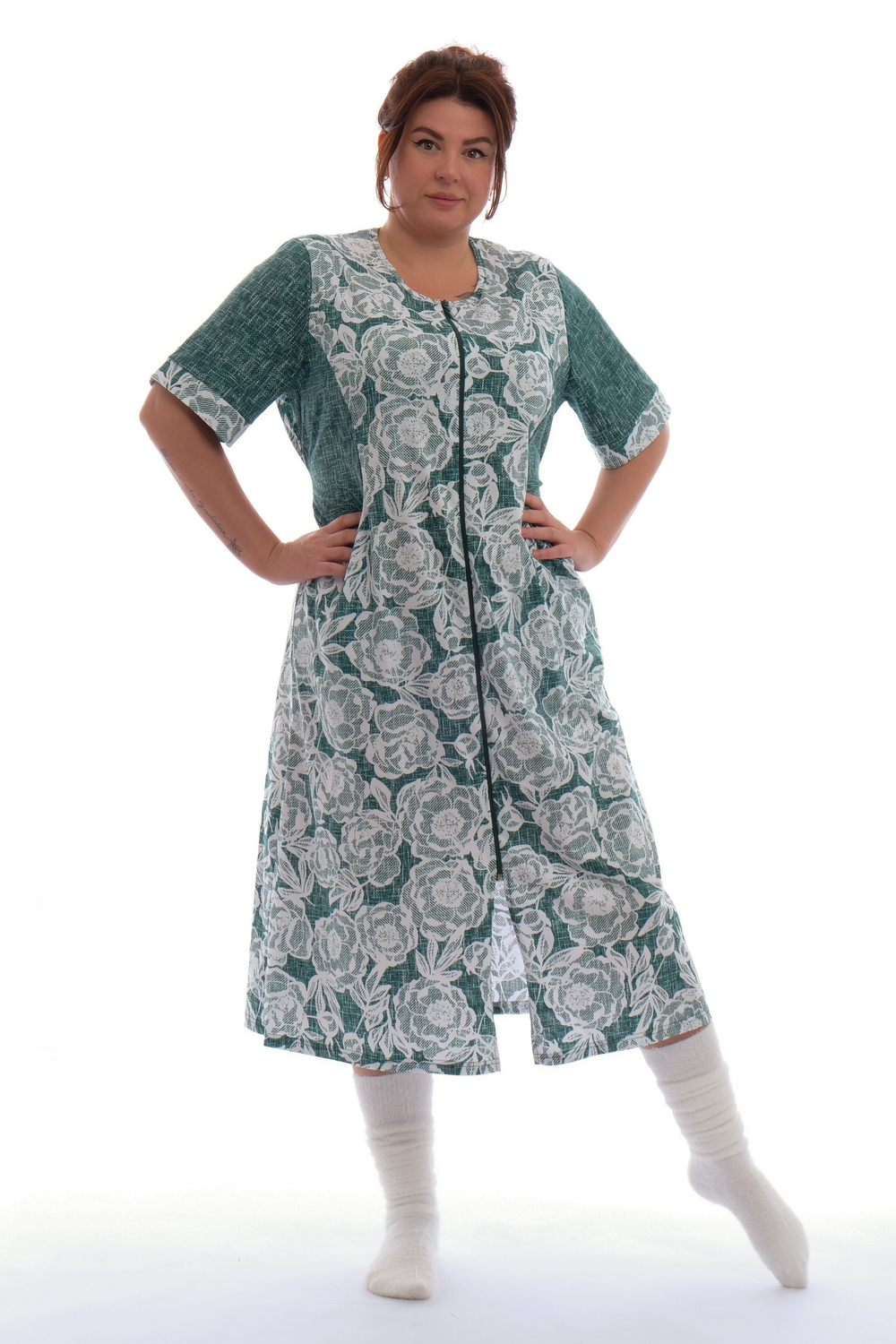 Халат домашний на молнии 83602