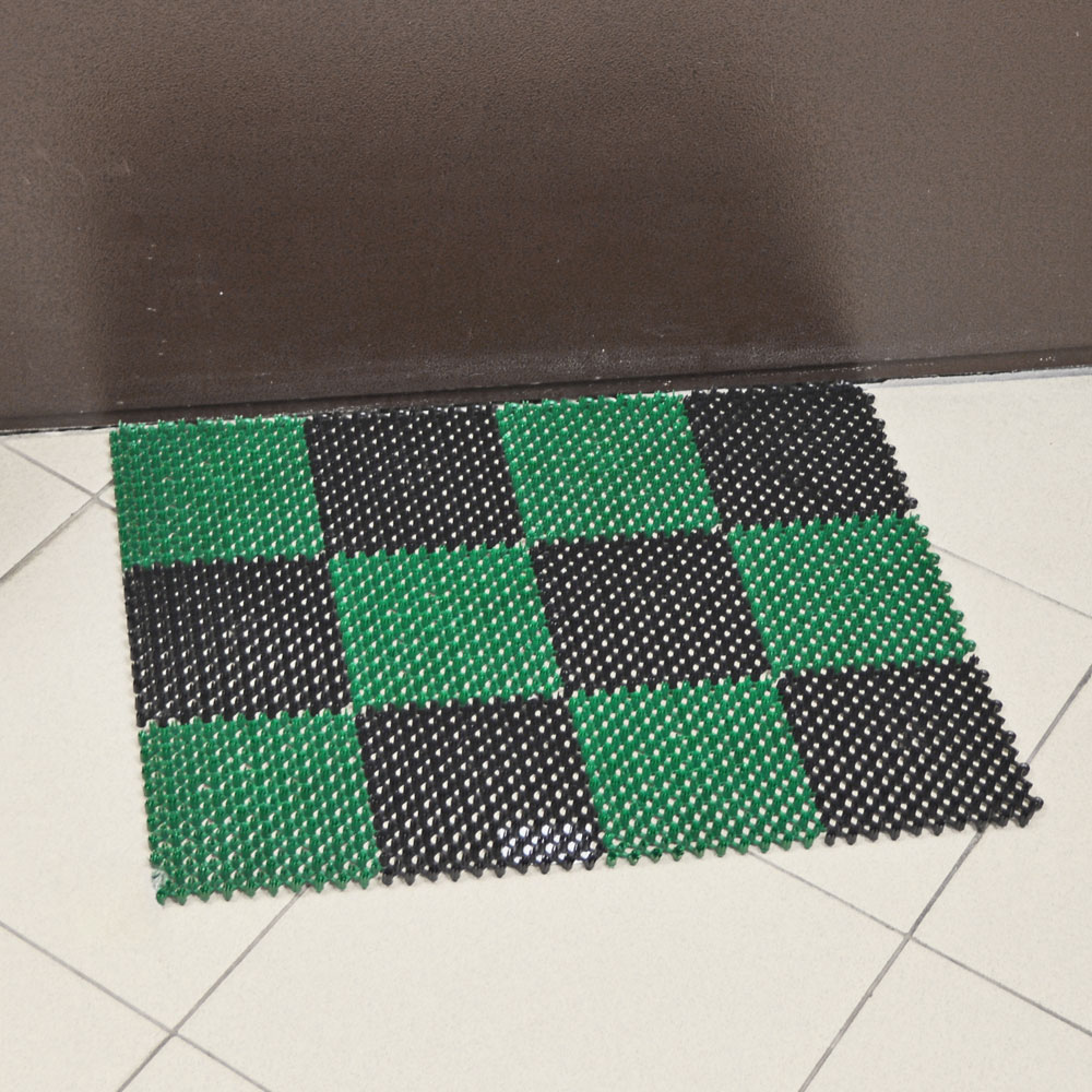 Коврик ТРАВКА 41*54см (черно-зеленый)