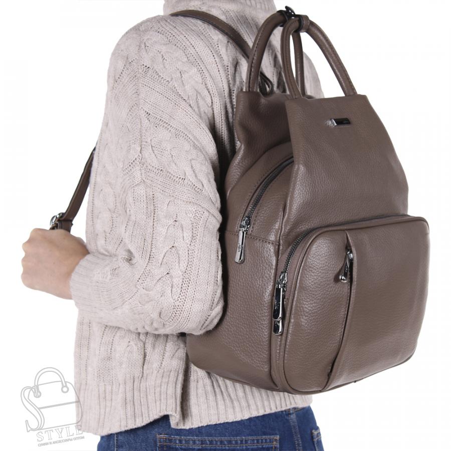 Рюкзак женский 670107 brown Velina Fabbiano-Safenta/30