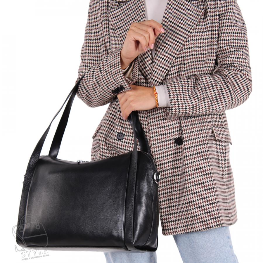 Сумка женская кожаная 6609S black S-Style/30