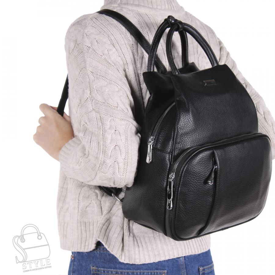 Рюкзак женский 670107 black Velina Fabbiano-Safenta/30