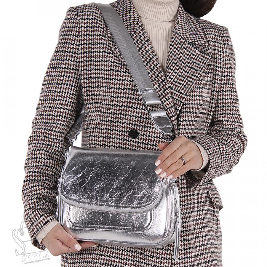 Сумка женская 8305-1CD silver Alex&Mia/30