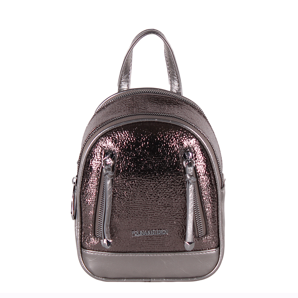 Рюкзак женский 3706-1-900-1 l.gray Polina&Eiterou/30