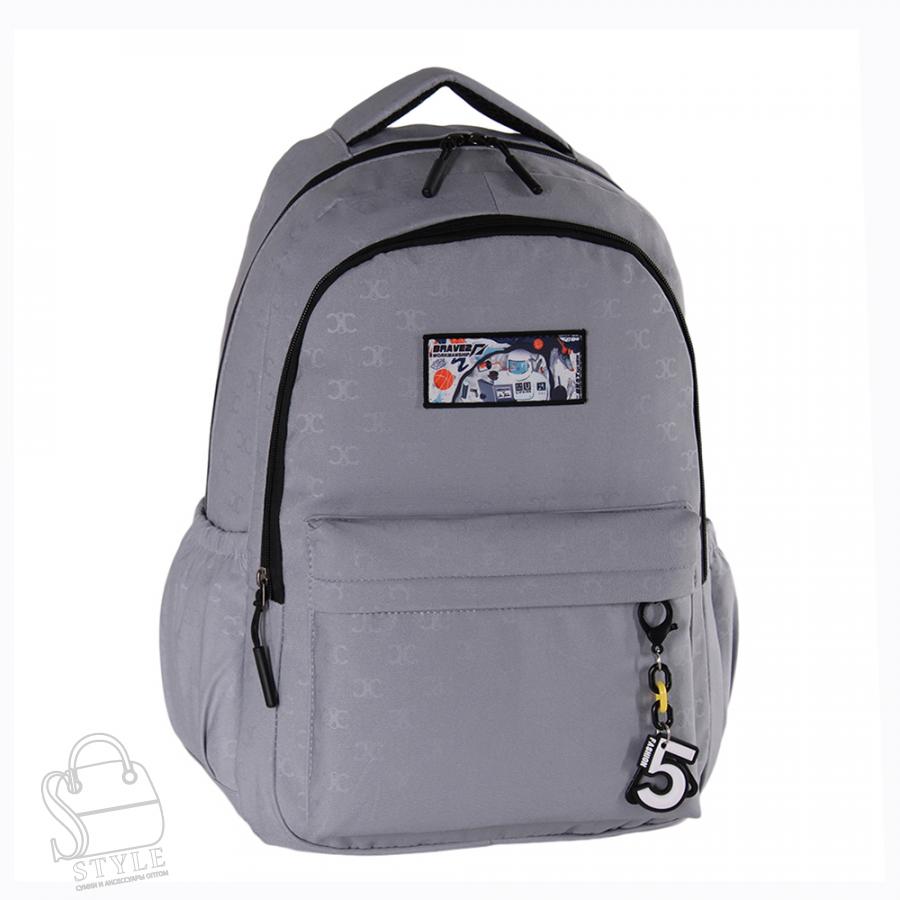 Рюкзак женский текстильный 1819PW l.gray Sikale/30