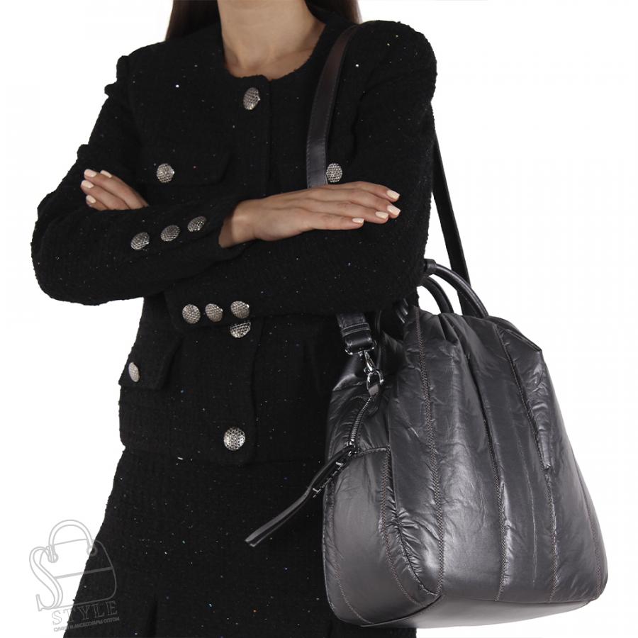 Рюкзак женский 69091-5 silver gray Velina Fabbiano-Safenta/30