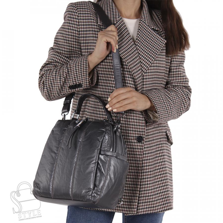 Рюкзак женский 69013-24 silver gray Velina Fabbiano - Safenta/30