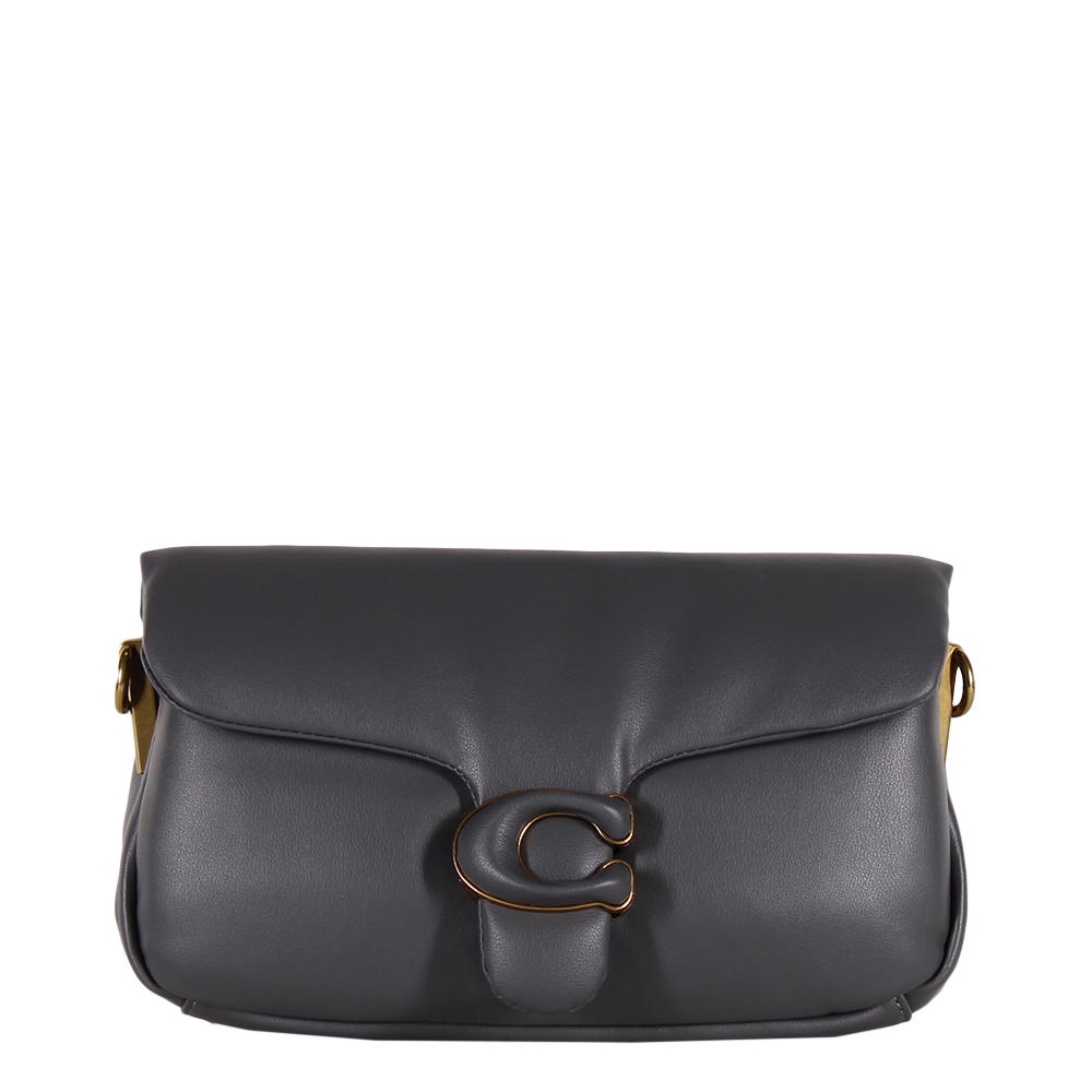 Сумка женская кожаная 86215 d.gray Polina&Eiterou/30(дефект)