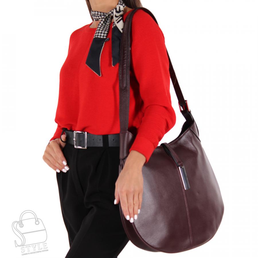 Сумка женская кожаная 9918SH wine purple S-Style/30