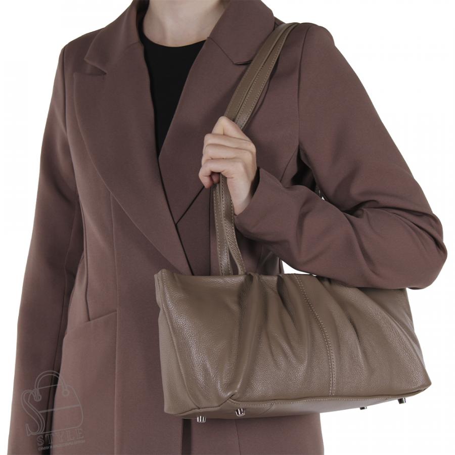 Сумка женская кожаная 3613VG gray Vitelli Grassi/30