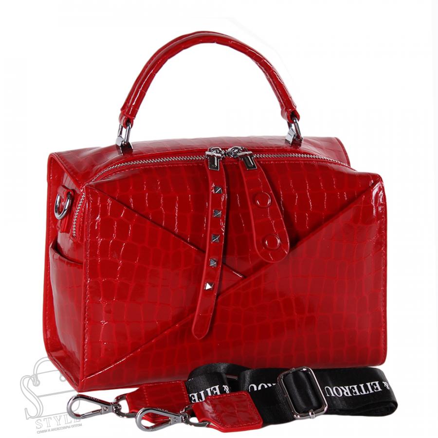 Сумка женская кожаная 9396-2Y b.red Polina&Eiterou/30