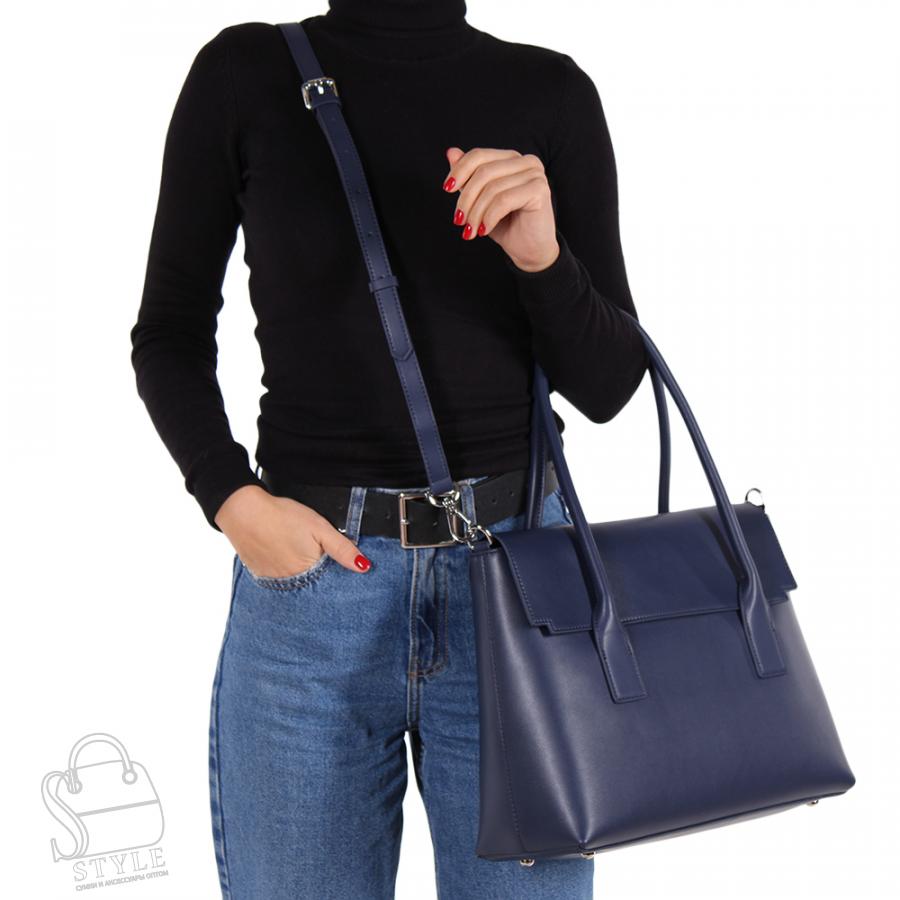 Сумка женская кожаная 853-1TH blue Polina&Eiterou/30