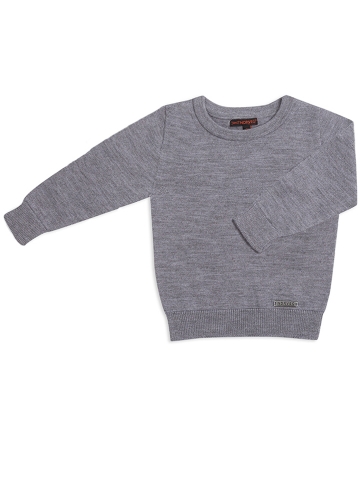 1200p.2167p. Sweater Wool Свитер детский с круглым воротом цвет серый