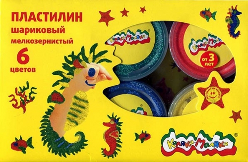 Пластилин 6цв 