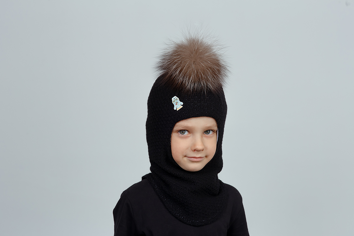Детский шлем арт CBD-21, темно-серый. Купить шапку омск
