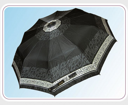 Зонты сатин с 10-ю спицами в 3 сложения