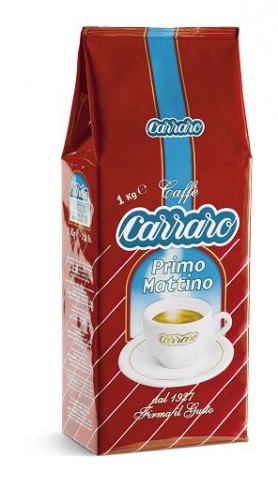 КОФЕ В ЗЕРНАХ CARRARO PRIMO MATTINO (КАРРАРО ПРИМО МАТТИНО) 1КГ.