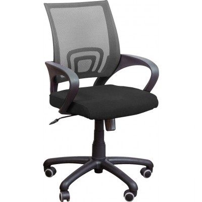 Офисное кресло Форрмула с чёрной спинкой из сетки