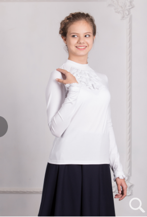 блузка школьная  4913 белый
