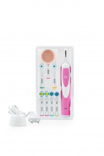 Лонга Вита зубная щетка, электрическая, с зарядным устройством, арт. KAB-4, розовая