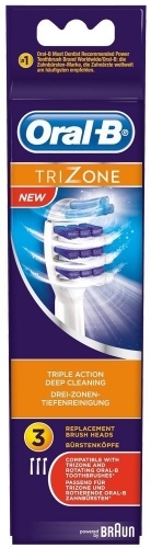Насадка для электрической зубной щетки Oral-B Trizone, 3 шт. в розничной упаковке