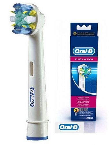 Насадка для электрической зубной щетки Oral-B BRAUN Floss Action, 2 шт. в розничной упаковке
