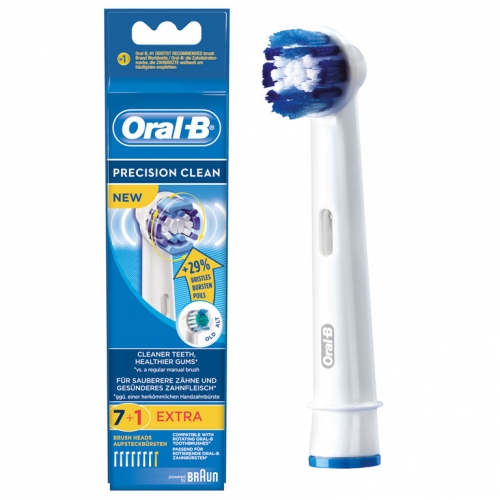 Насадка для электрической зубной щетки Oral-B BRAUN Precision Clean, 8 шт. в розничной упаковке