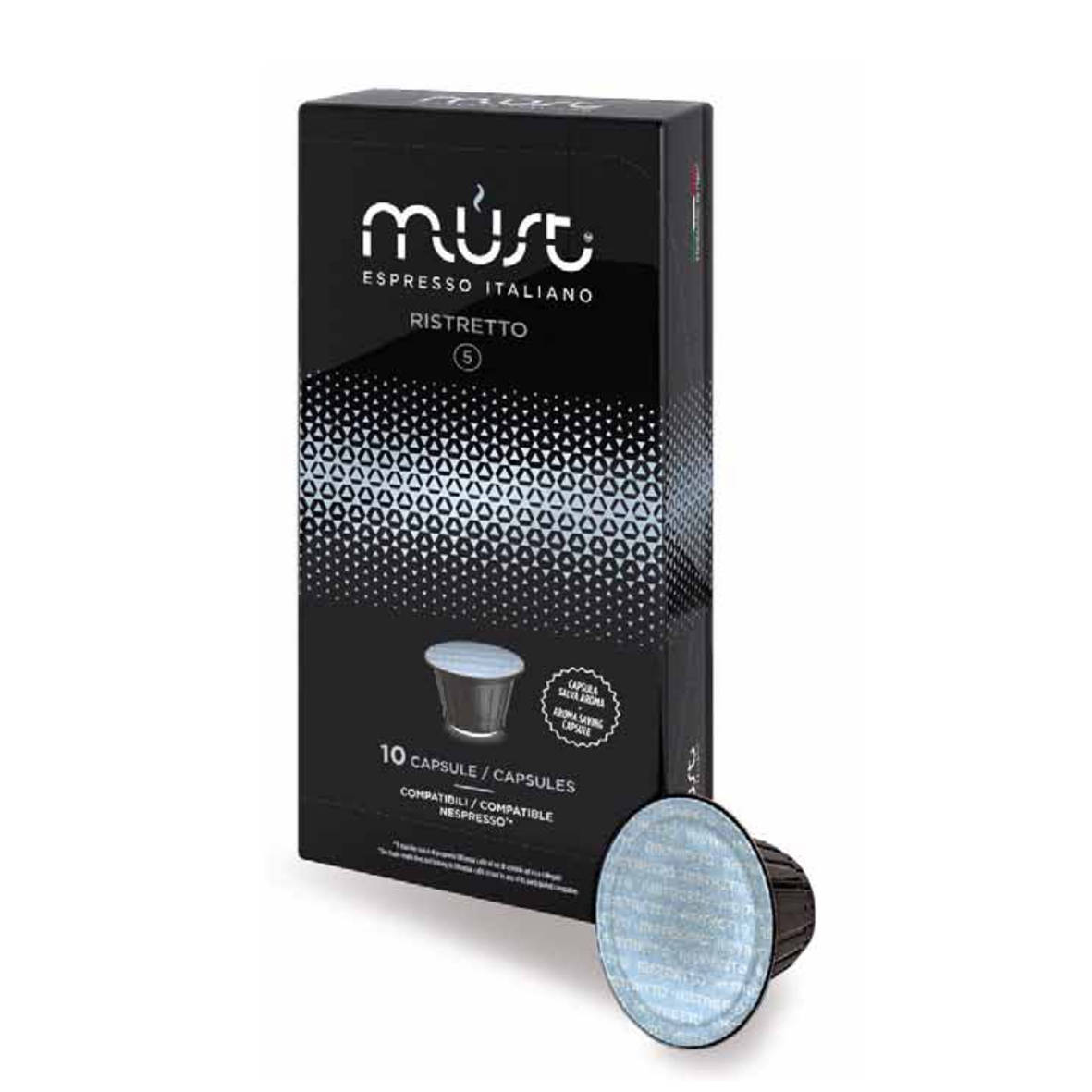 18 КОФЕ В КАПСУЛАХ СИСТЕМЫ NESPRESSO MUST RISTRETTO (РИСТРЕТТО) 10ШТ.