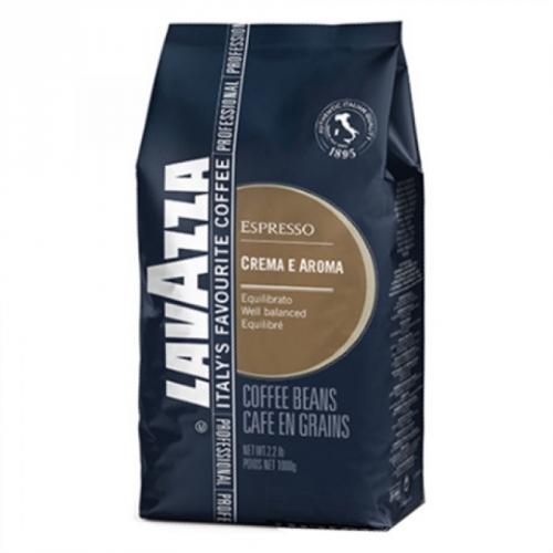 Кофе LAVAZZA Crema e Aroma синий  1 кг зерно