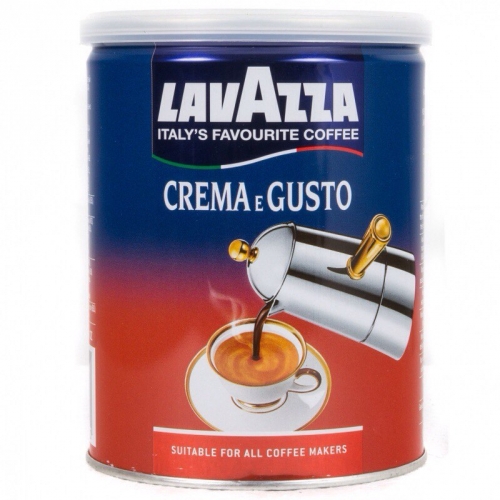 Кофе LAVAZZA Crema e Gusto жб 250 гр молотый