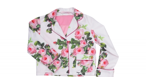 Рубашка от комплекта с шортами РБ-3527-72 Цветочный сад