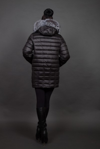 Куртка женская зимняя 6128 натуральный мех