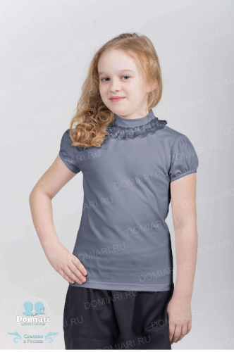 блузка школьная  ЛТ21313 серый