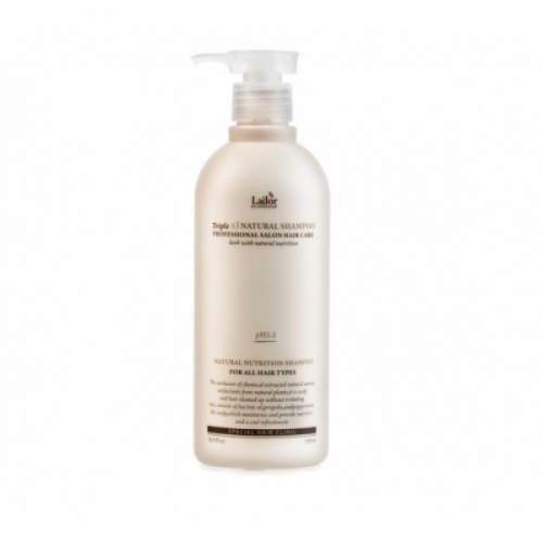 Шампунь с протеинами шелка и кератином Triplex natural shampoo 530ml